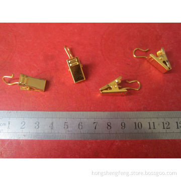 Gold Color Small Metal Curtain Clip Hook